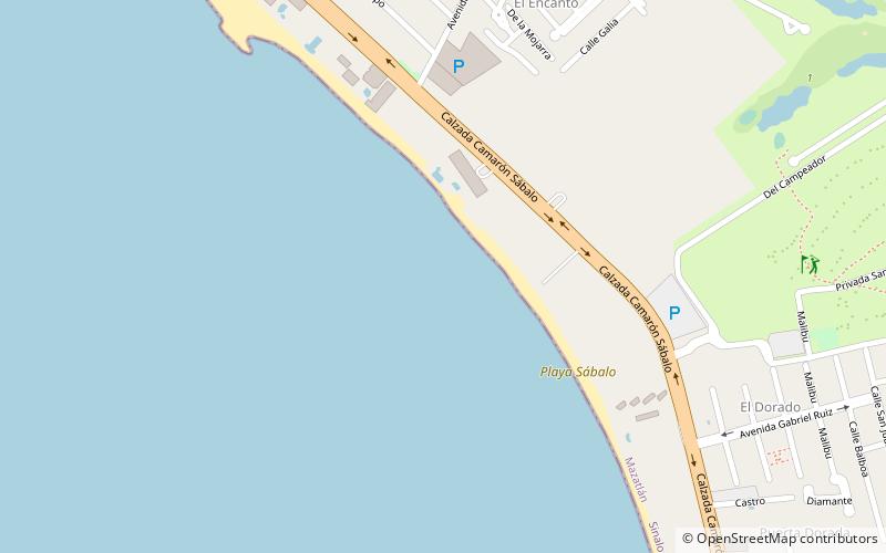 playa brujas mazatlan location map