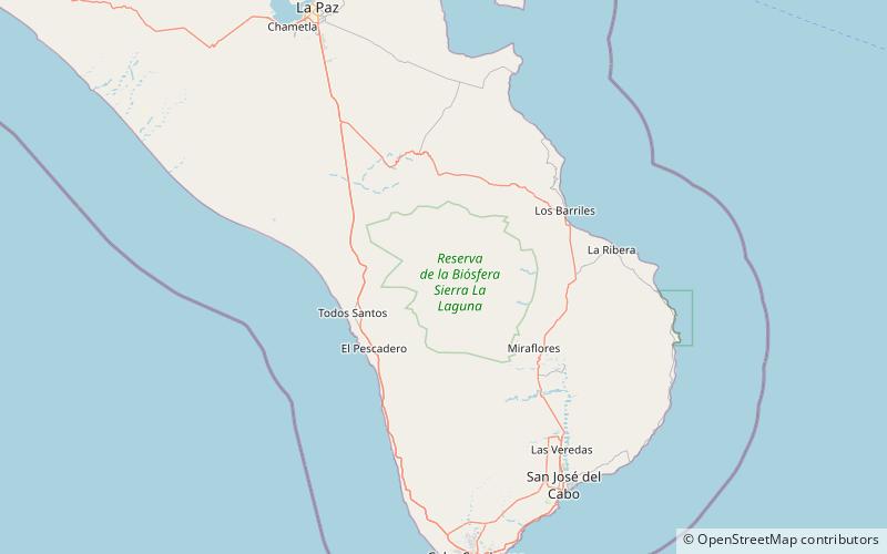 Sierra La Laguna location map