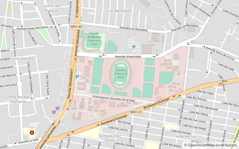 Estadio Francisco Zarco location map
