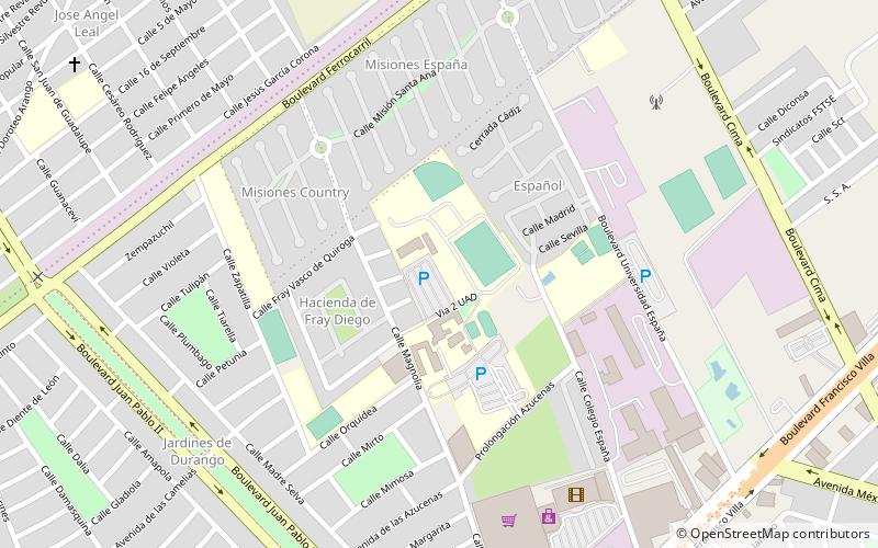 Universidad Autónoma de Durango location map