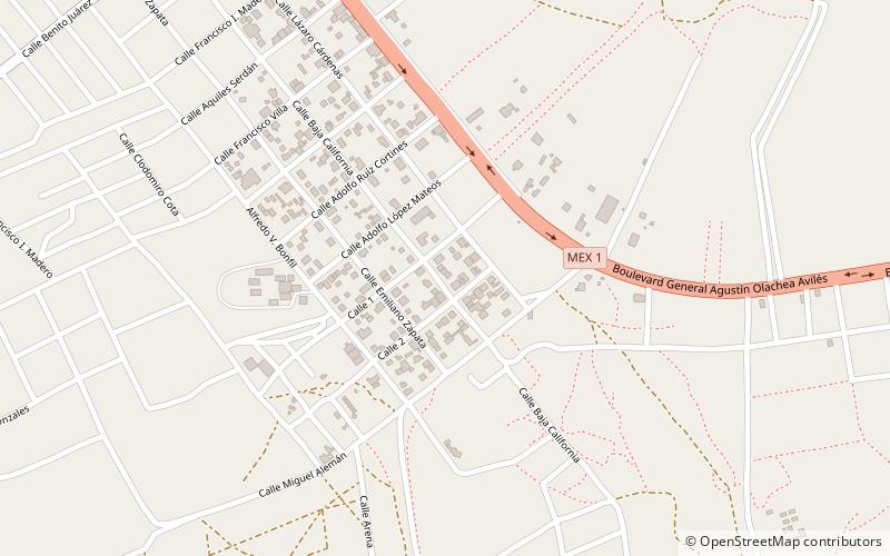 El Centenario location map