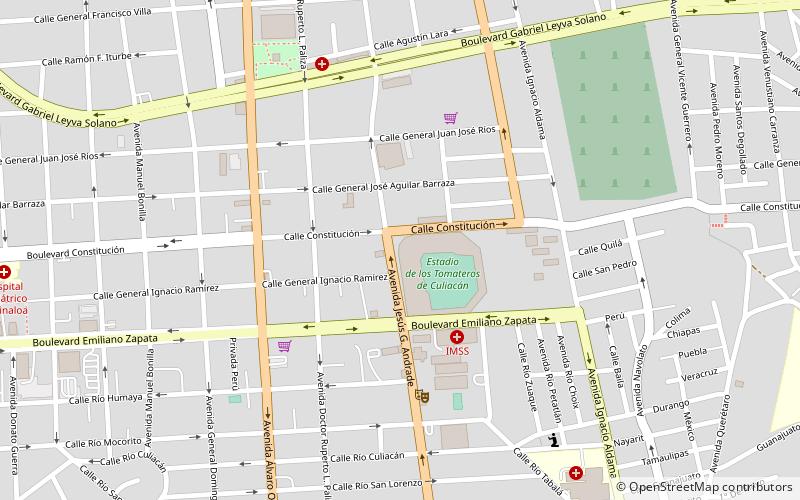Estadio Tomateros location map