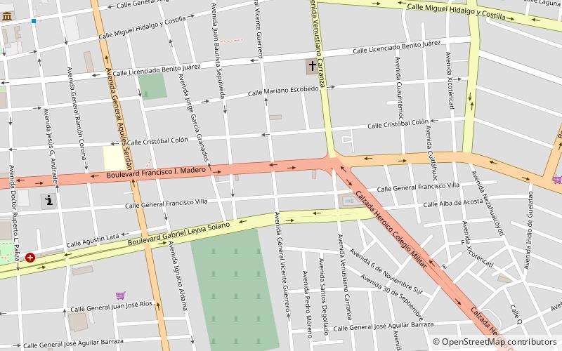 Downtown Culiacán location map