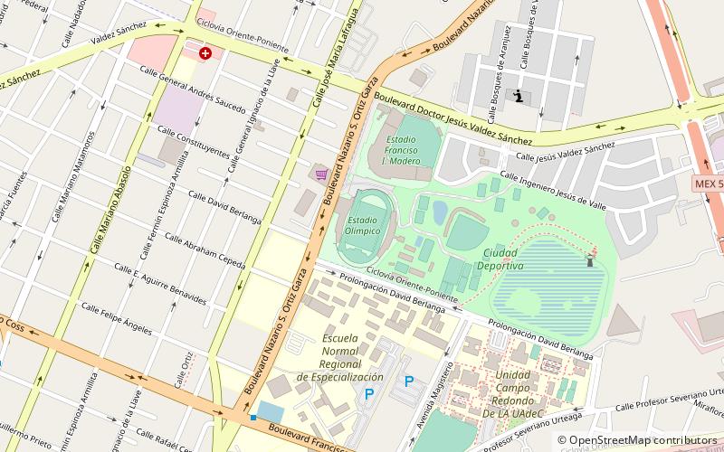 Estadio Olímpico Francisco I. Madero location map