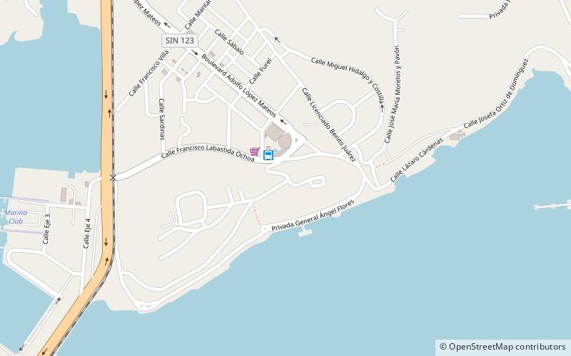 Topolobampo location map