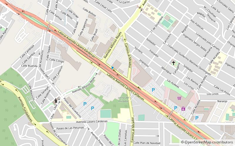 Avenida Lázaro Cárdenas location map