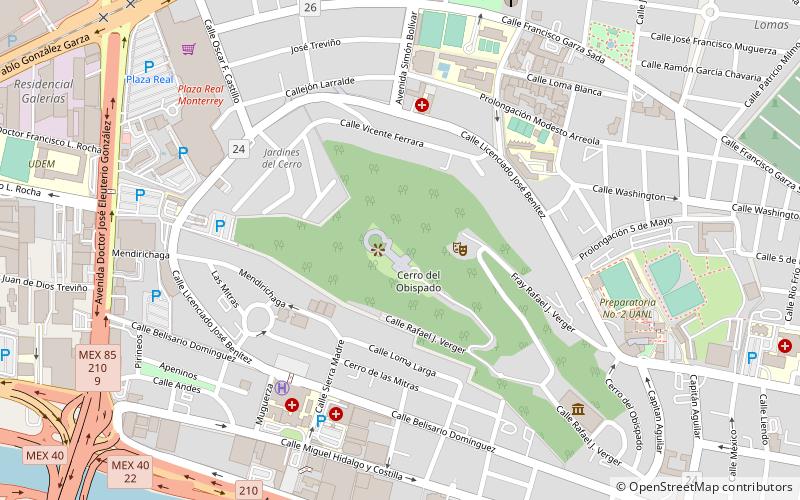 Mirador del Obispado location map