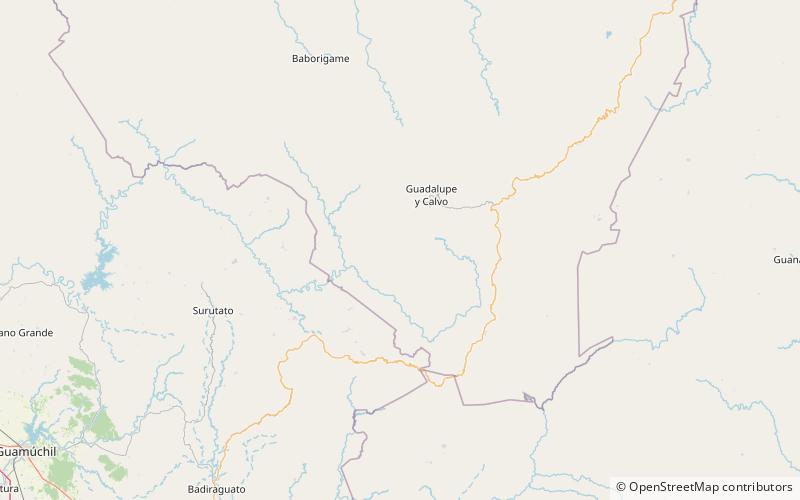 Cerro Mohinora location map