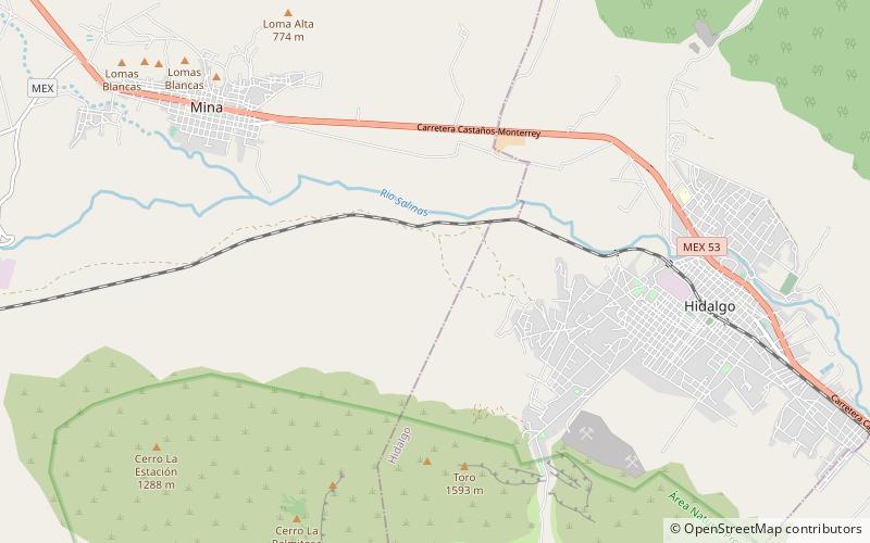 Boca de Potrerillos location map