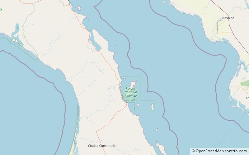 isla coronados loreto location map