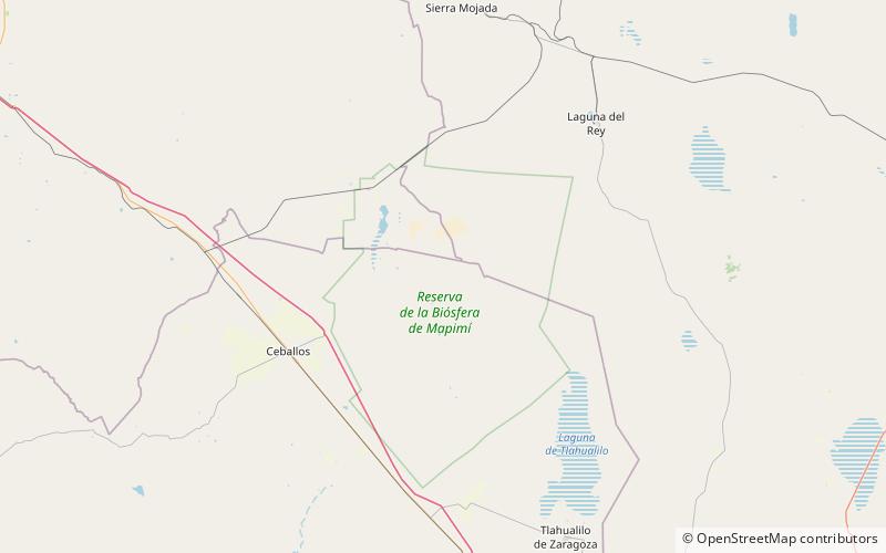 Mapimí Silent Zone location map