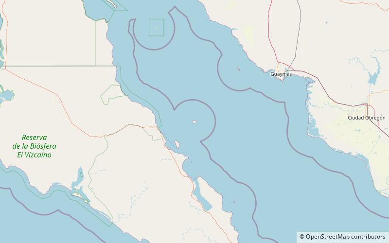 isla tortuga golfo de california location map