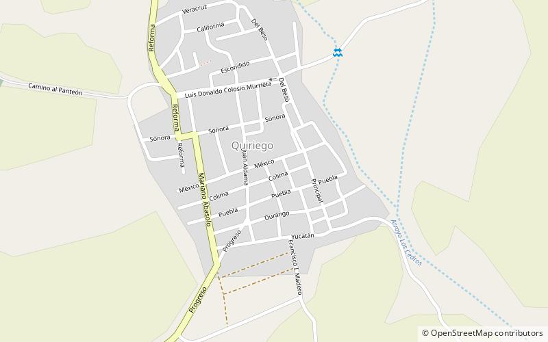 Quiriego location map