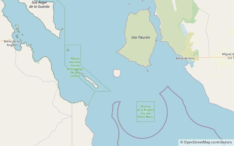 san esteban island gulf of california location map