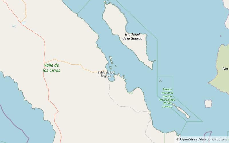 isla cabeza de caballo bahia de los angeles location map