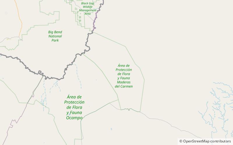 Sierra del Carmen location map