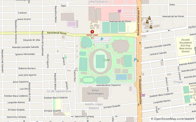Estadio Héroe de Nacozari location map