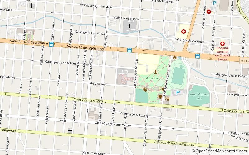 Ciudad Juárez Mexico Temple location map
