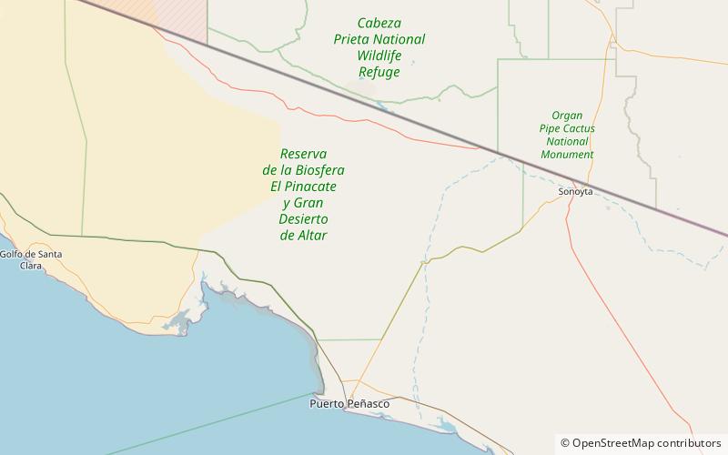 Cerro del Pinacate location map