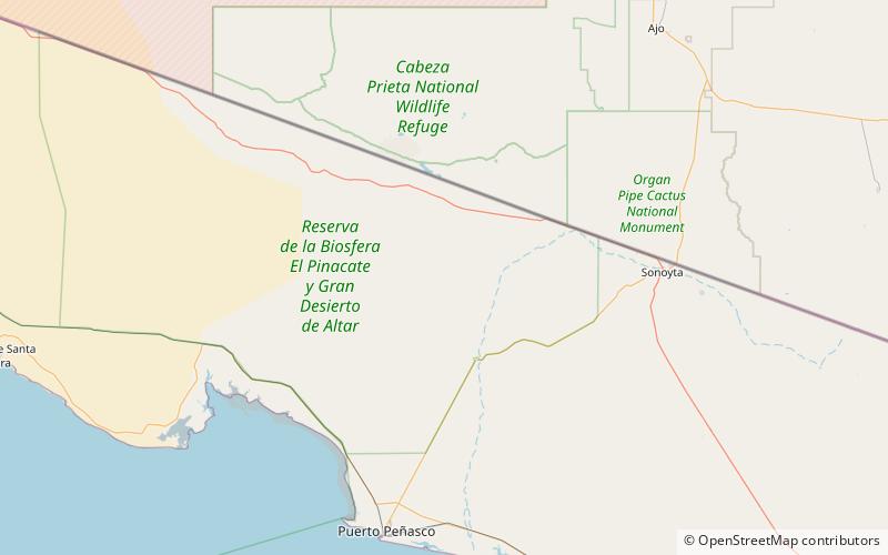 El Elegante Crater location map