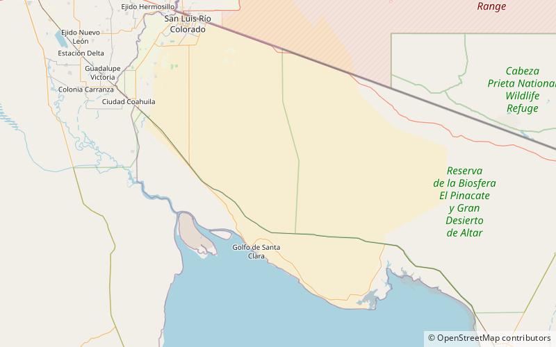 Gran Desierto de Altar location map