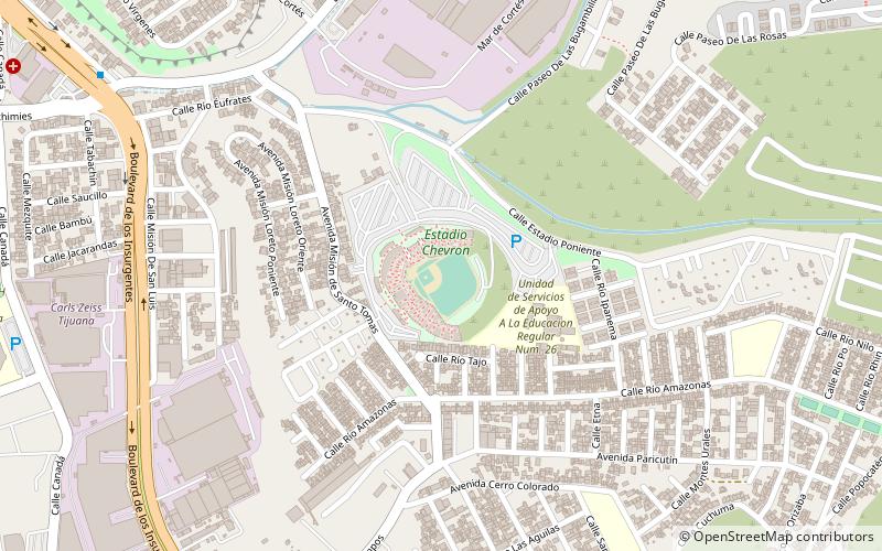 Estadio Chevron location map