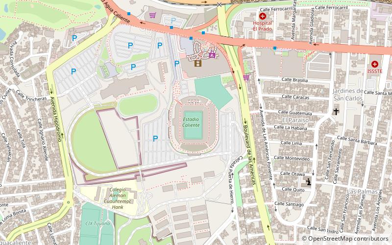 Stade Caliente location map