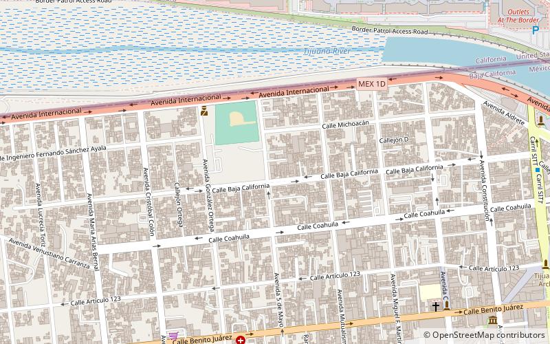 downtown tijuana location map