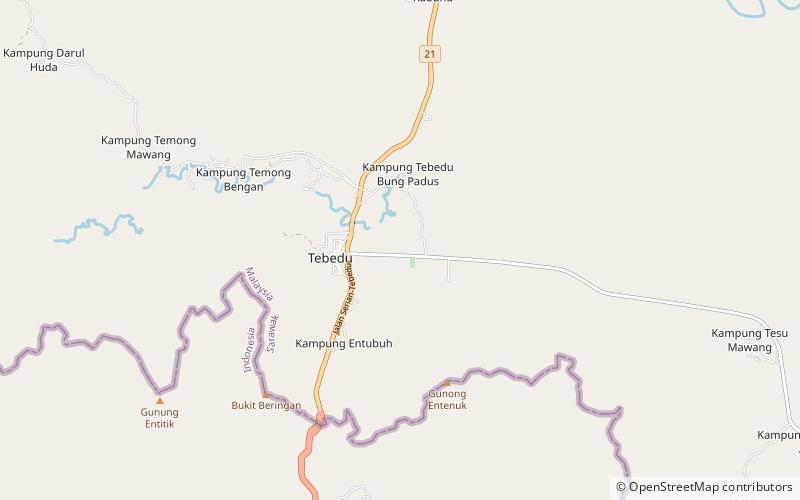 Tebedu location map