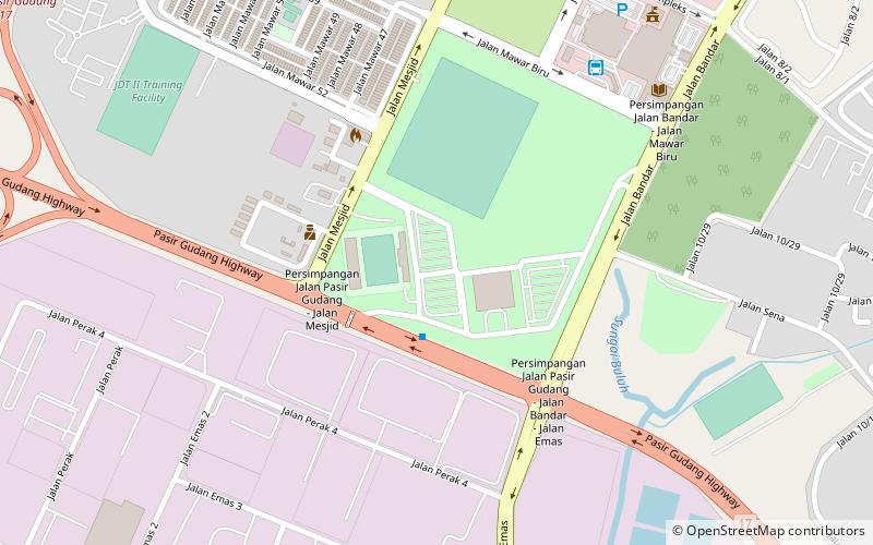 Pasir Gudang Corporation Stadium location map