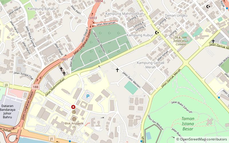 Abu Bakar Royal Mosque location map