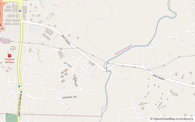 sarawak sentosa theme park kuching location map