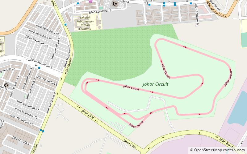 Johor Circuit location map
