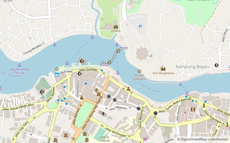 square tower kuching location map