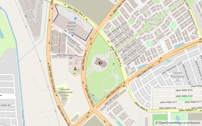 Sultan Iskandar Mosque location map