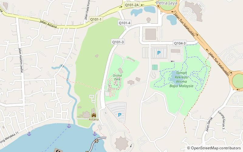 orchid park kuching location map