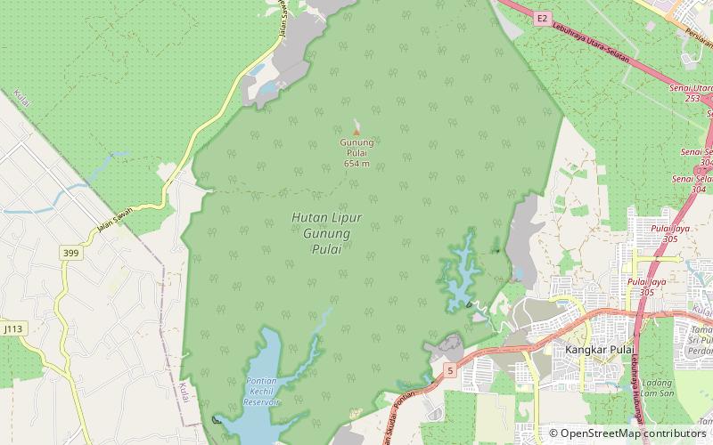 Mount Pulai location map