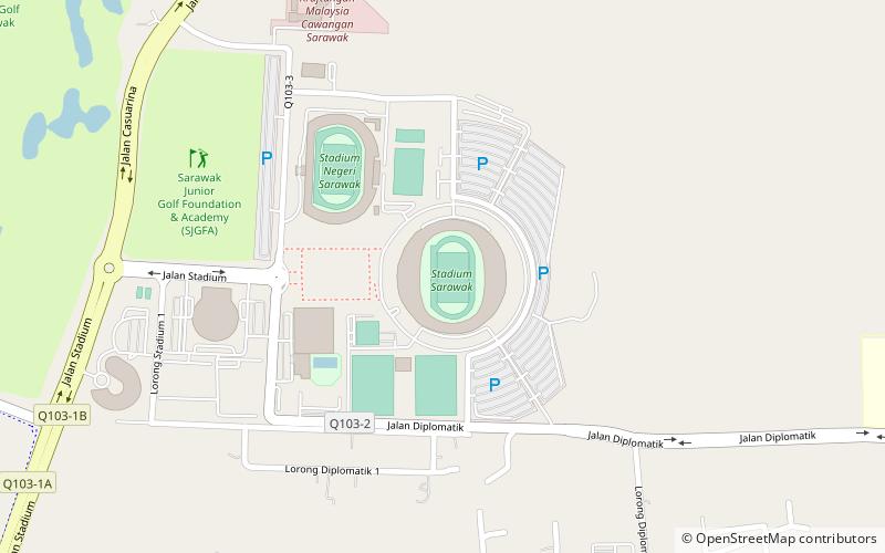 Sarawak Stadium location map