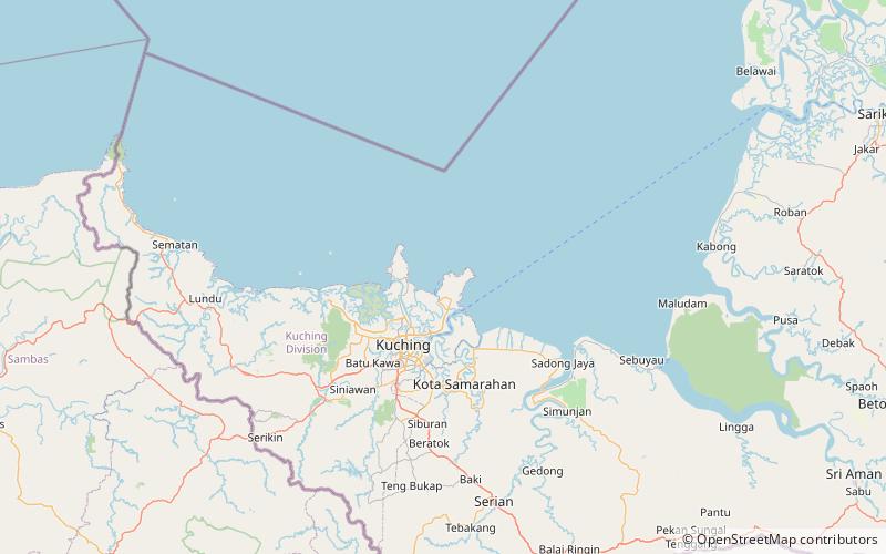 teluk paku park narodowy bako location map