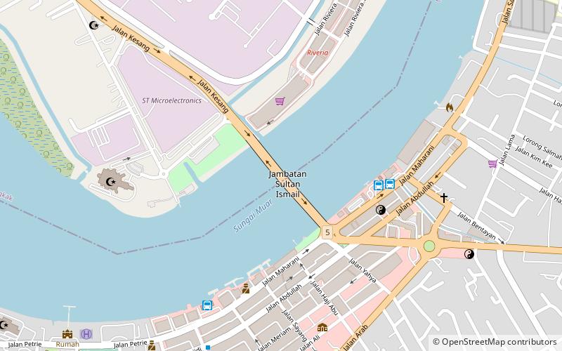 Sultan Ismail Bridge location map