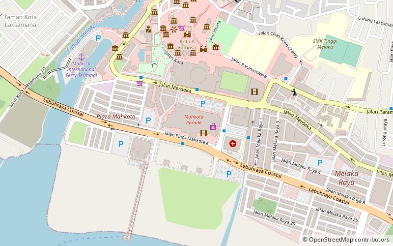 Mahkota Parade location map