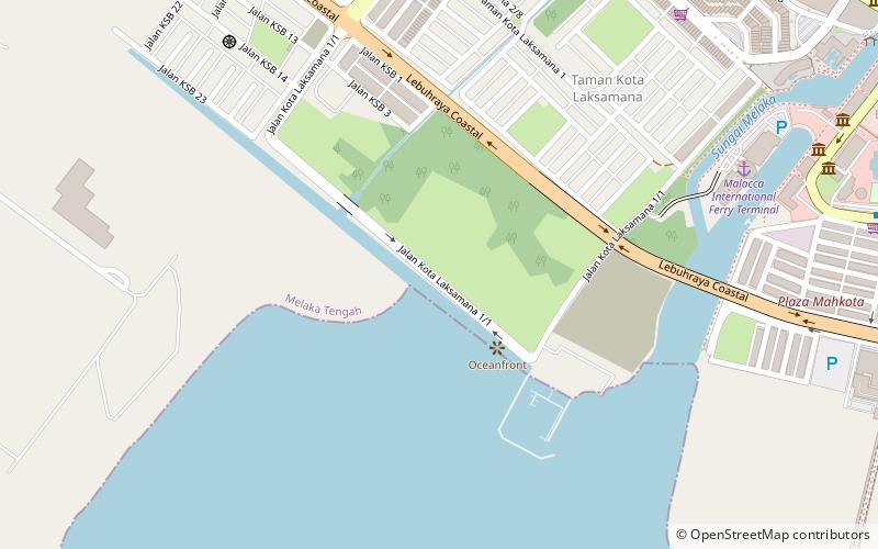 marina bay malakka location map