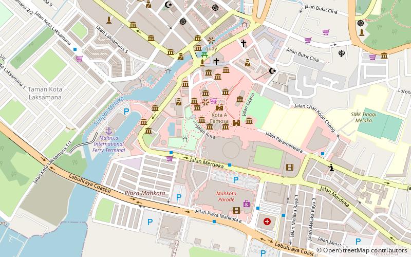 Melaka Stamp Museum location map