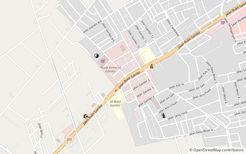 Bukit Gambir location map