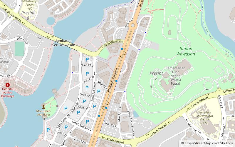 circuito callejero de putrajaya location map