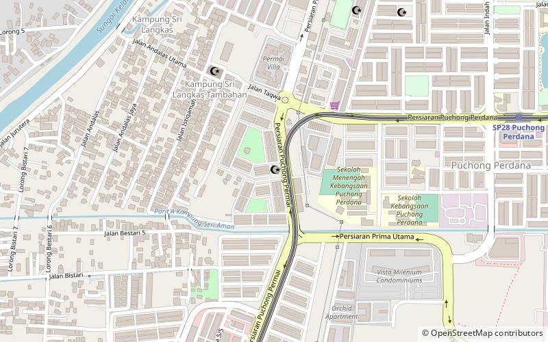 puchong perdana mosque location map