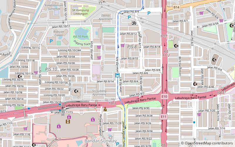 Mentari BRT station location map