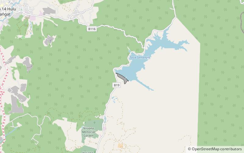 semenyih dam location map