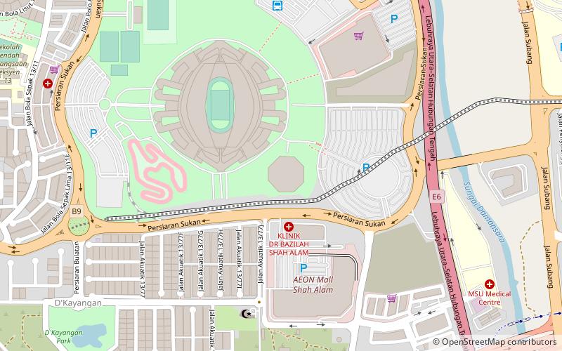 Malawati Stadium location map