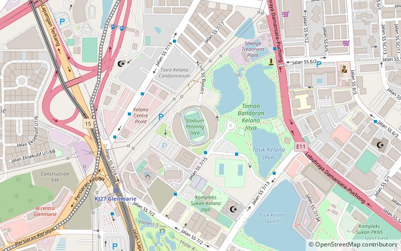 Petaling Jaya Stadium location map